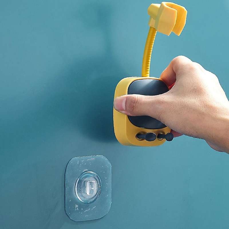 Punch-free Adjustable 360-degree Rotating Water Heater Bracket Black