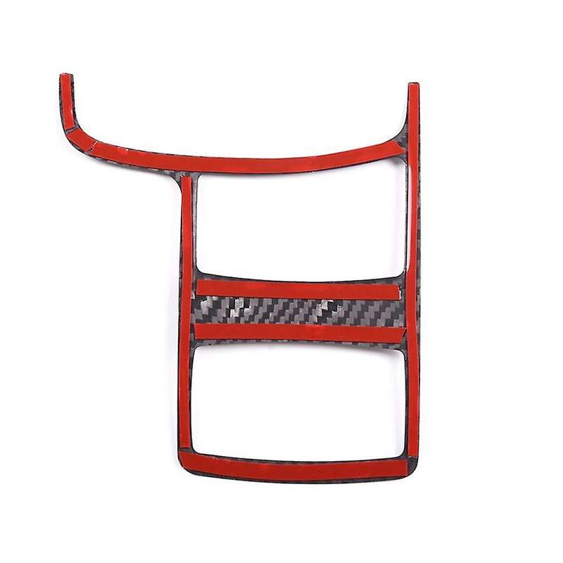 Dry Carbon Fiber Car Inner Console Mode Button Panel Frame Trim
