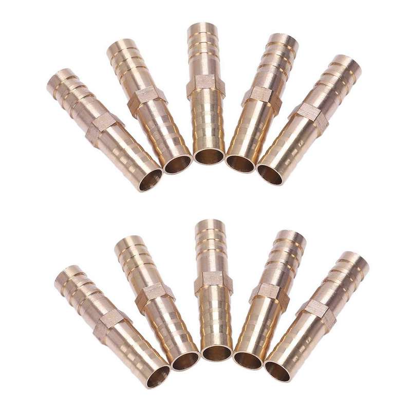 5 Stueck Air Gas 8 Mm Messing Gerade Schlauchverbinder