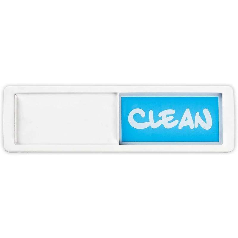 Clean Dirty Dishwasher Magnet - Easy to Read Non-scratch Silver
