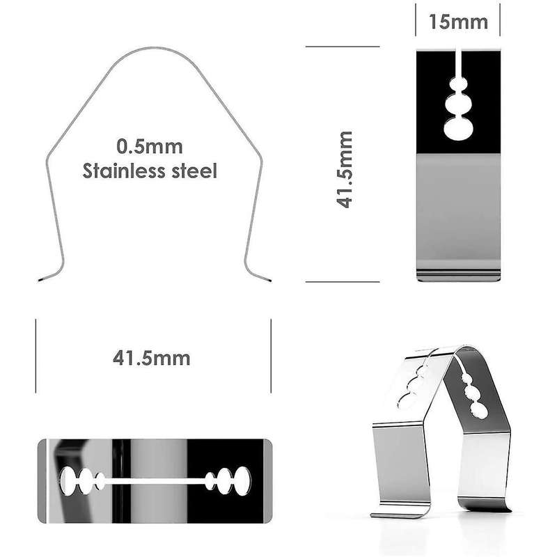 Universal A Style Meat Thermometer Probe Clip Holder,set Of 2