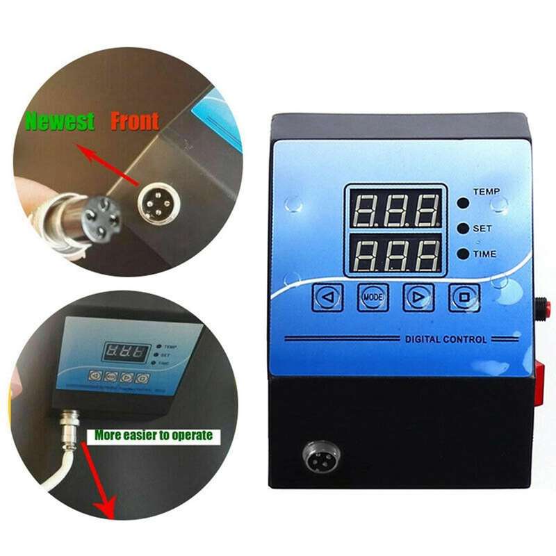 2x Digital Control Box Heat Press Temperature Controller Black