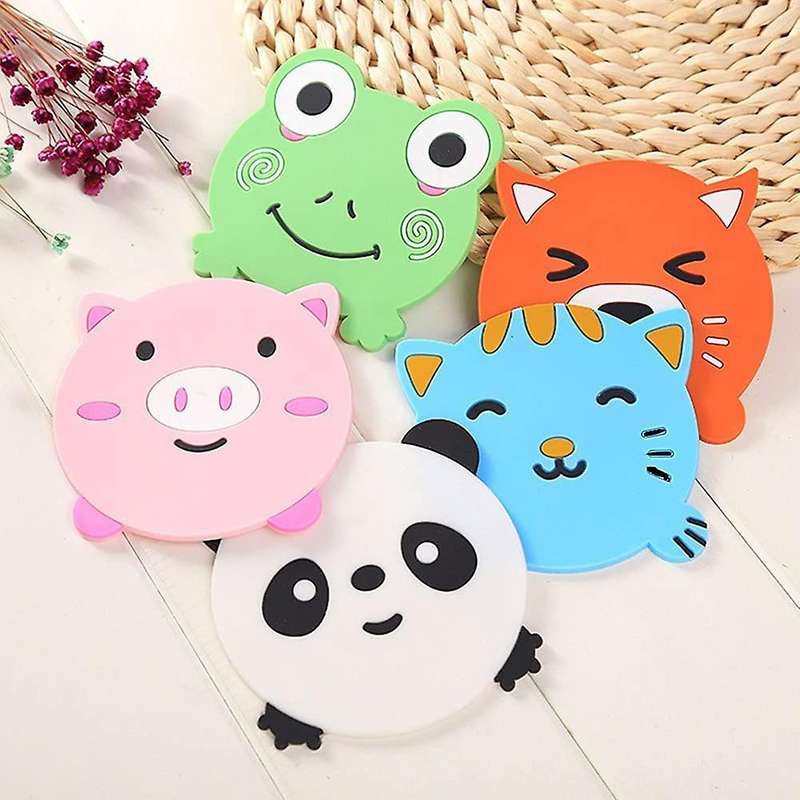 Silicone Rubber Coaster Color Animal Coaster