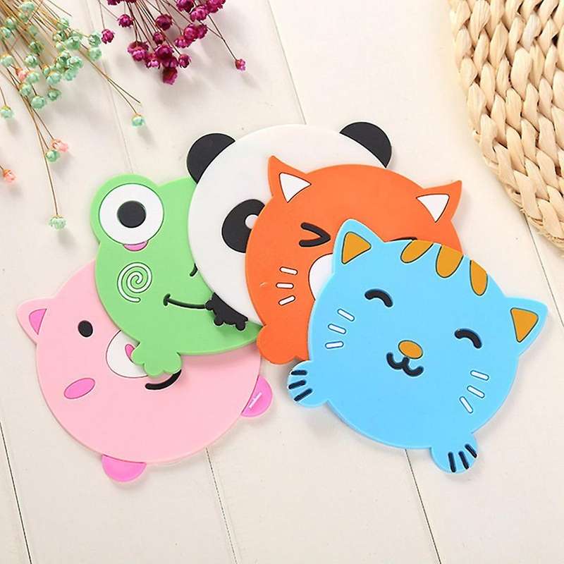 Silicone Rubber Coaster Color Animal Coaster