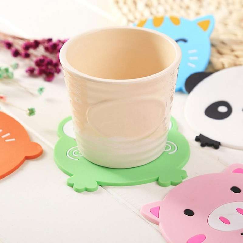 Silicone Rubber Coaster Color Animal Coaster