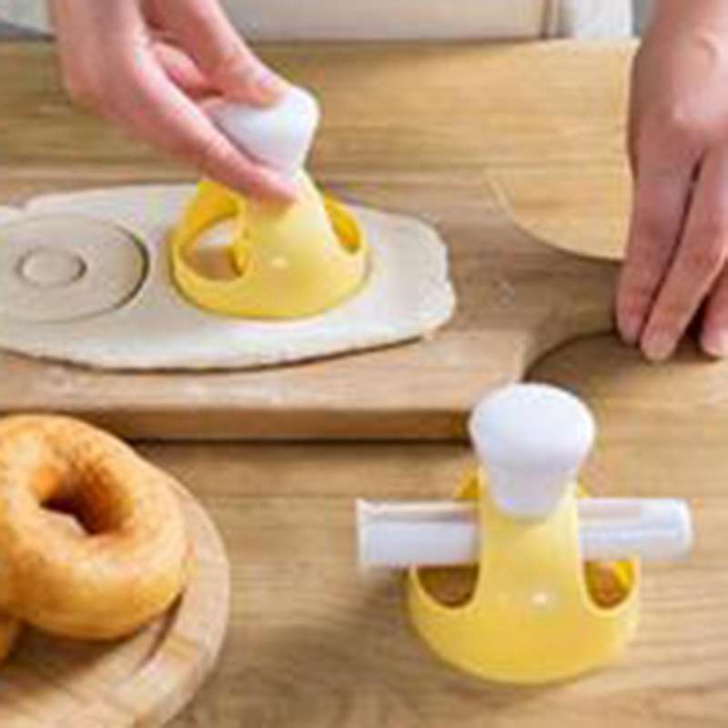 Donut Mold with Dipping Tongs, Hollow Bread Mold, Baking Tool, Mold