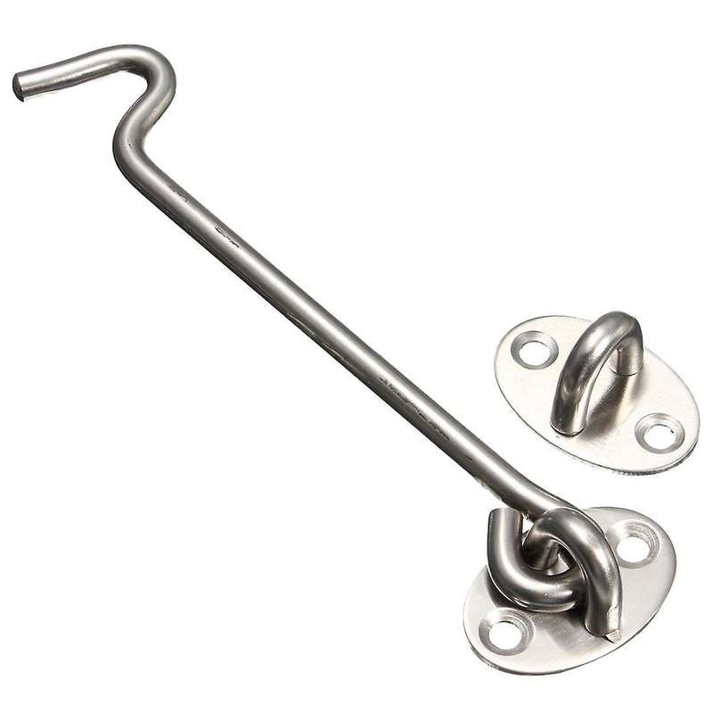 Stainless Steel Cabin Hook and Eye Lock for Shed, Door(200 Mm/8 Inch)