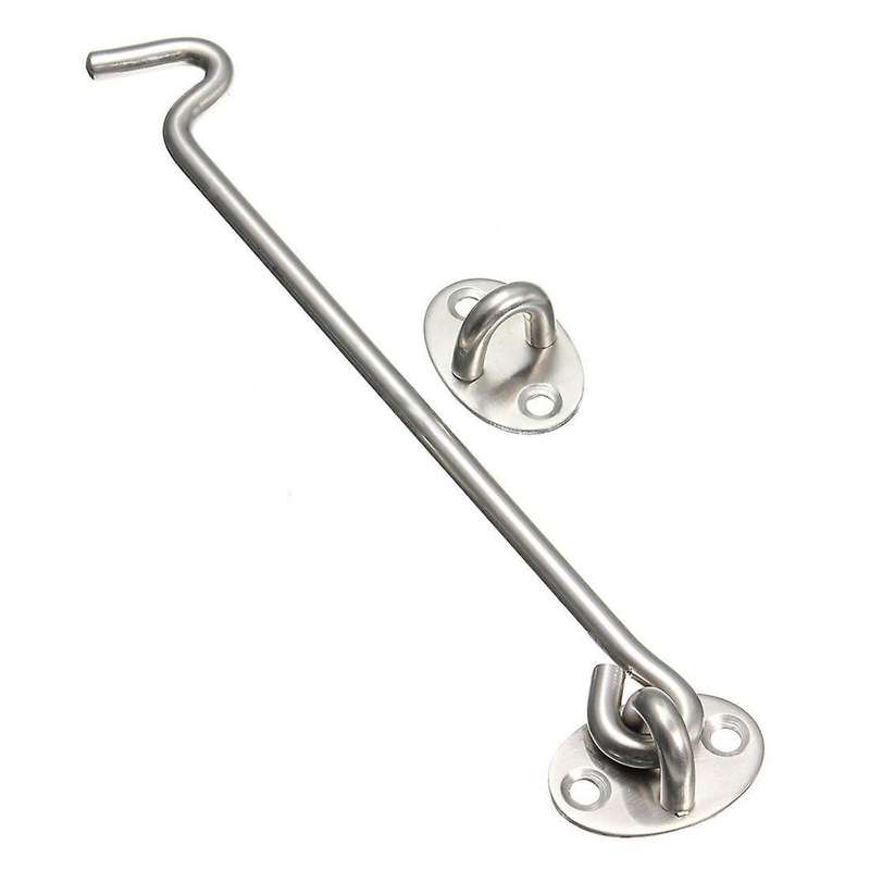 Stainless Steel Cabin Hook and Eye Lock for Shed, Door(200 Mm/8 Inch)