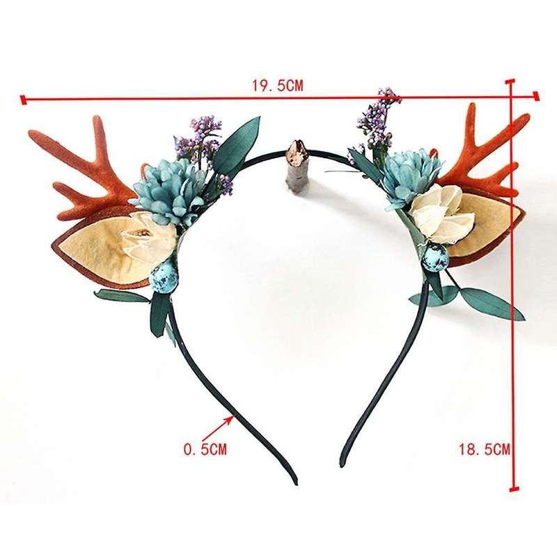 Christmas Antlers Headband Women Girl Headband(d)
