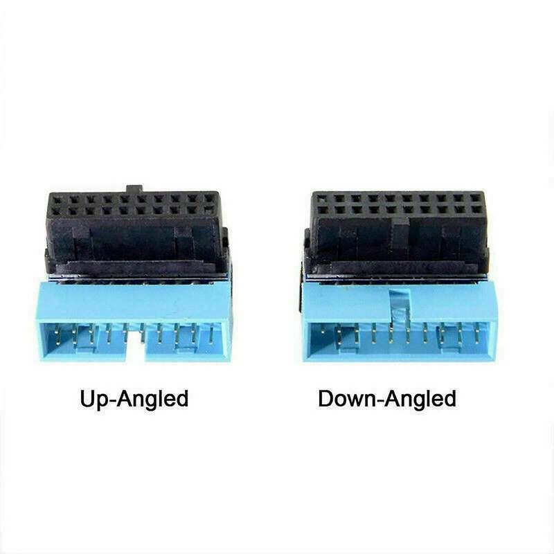 2pcs Usb 3.0 20pin Male to Female Extension Adapter for Motherboard