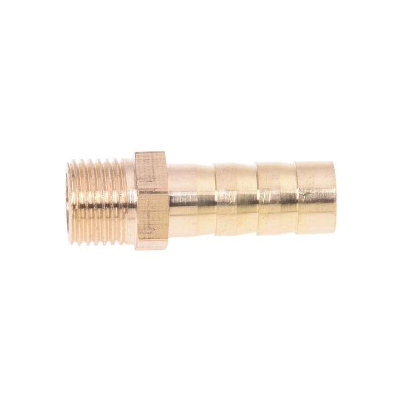 5pcs Brass 8mm Air Gas Pipe Hose Barb 1/8"pt Male Thread Joints Fittings