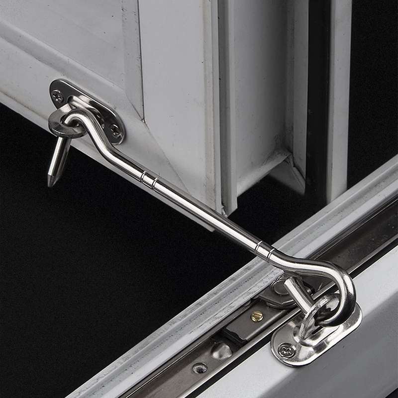 2 Pcs Cabin Hook (6 Inch) with Screws - for Shutter Shed Window