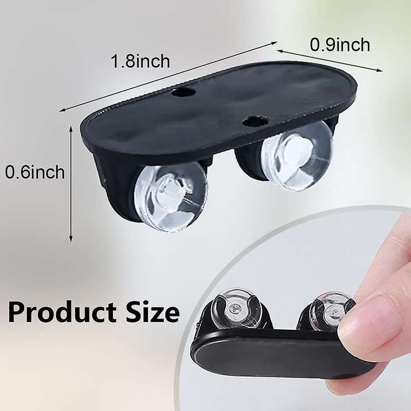24 Pieces Self Adhesive Wheels Small Caster Wheels (white and Black)