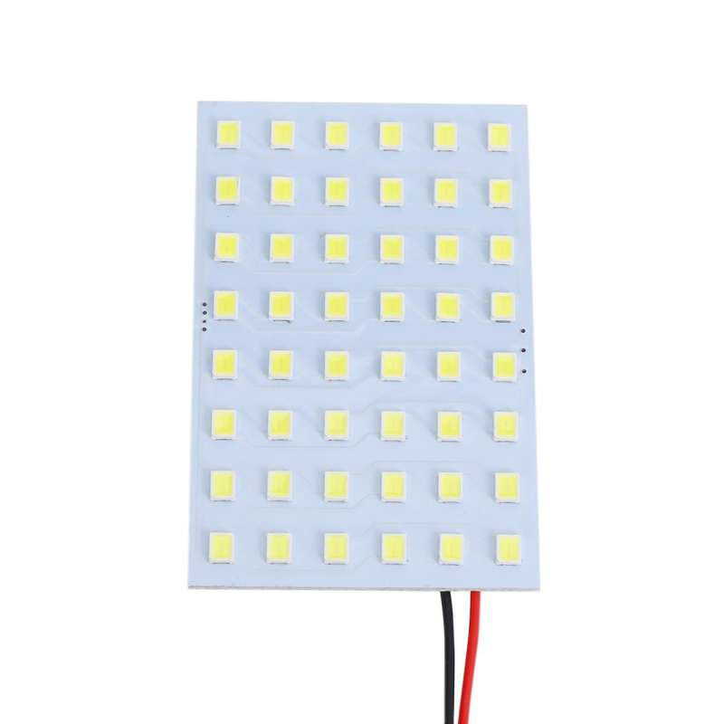 White 1210 Smd 48 Led Car Interior Dome Light Panel W T10 Ba9s Festoon