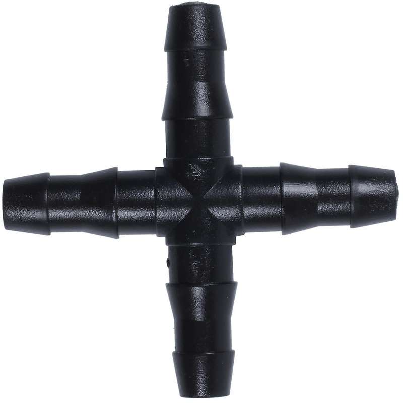 20 Pcs Black Sprinkler Irrigation Tee Pipe Barb Hose for Tube