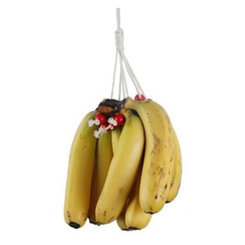 Storage Organizer for Home Universal Banana Macrame Holder Hook-red