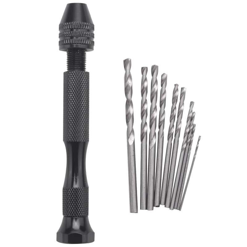 Mini Hand Drill with Keyless Chuck +twist Drills Rotary Tools