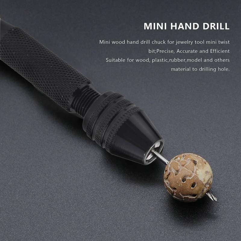 Mini Hand Drill with Keyless Chuck +twist Drills Rotary Tools
