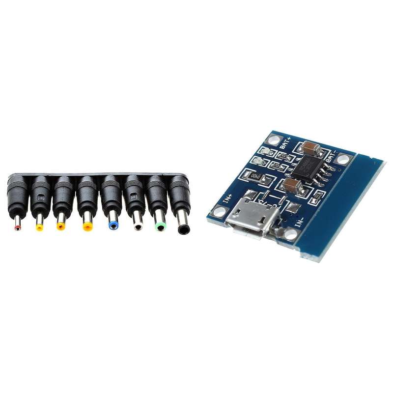 Set 8 Jack Dc Alimentazione Plug Converter Universali