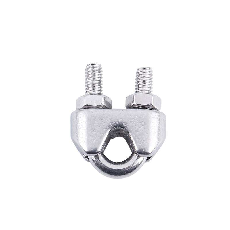 4pcs Stainless Steel Cable Clip Saddle for 5/32 Inch 4mm Wire Ropes