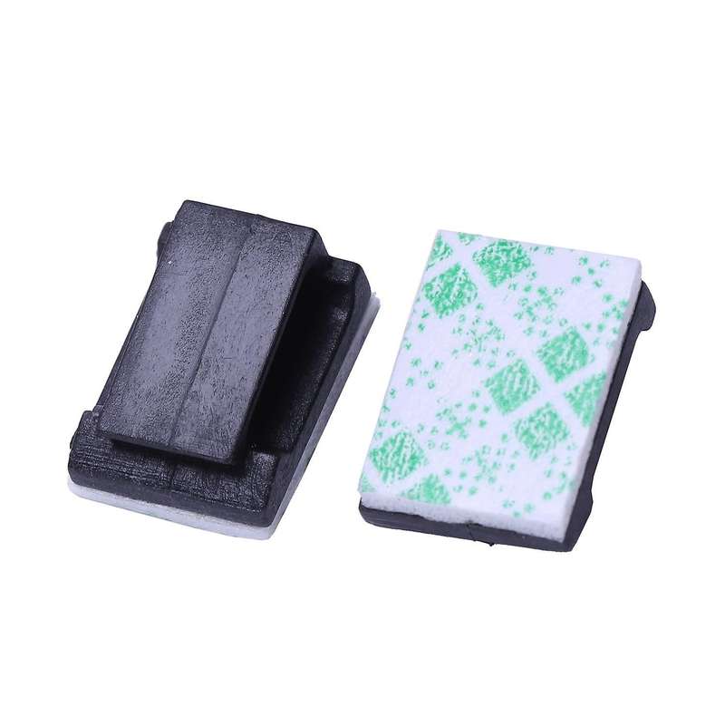 100pcs Plastic Wire Tie Rectangle Cable Mount Clamp Self-adhesive