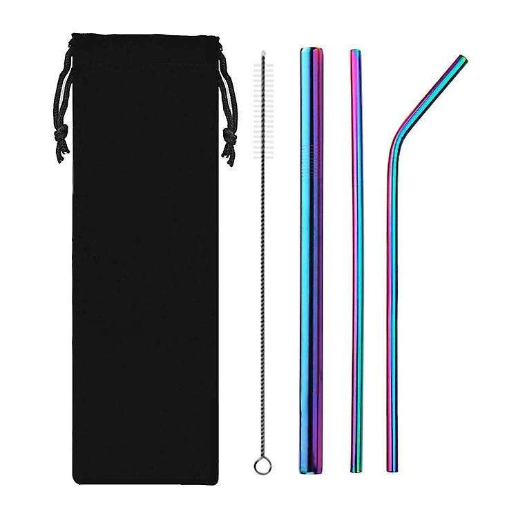 Rainbow Color Stainless Steel Food Grade Stainless Steel Metal Straw