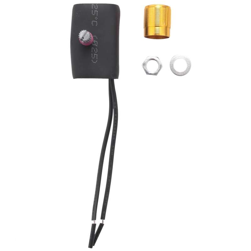 Blue Gold Tone Table Lamp Full Range Dimmer Rotary Switch 2 Way