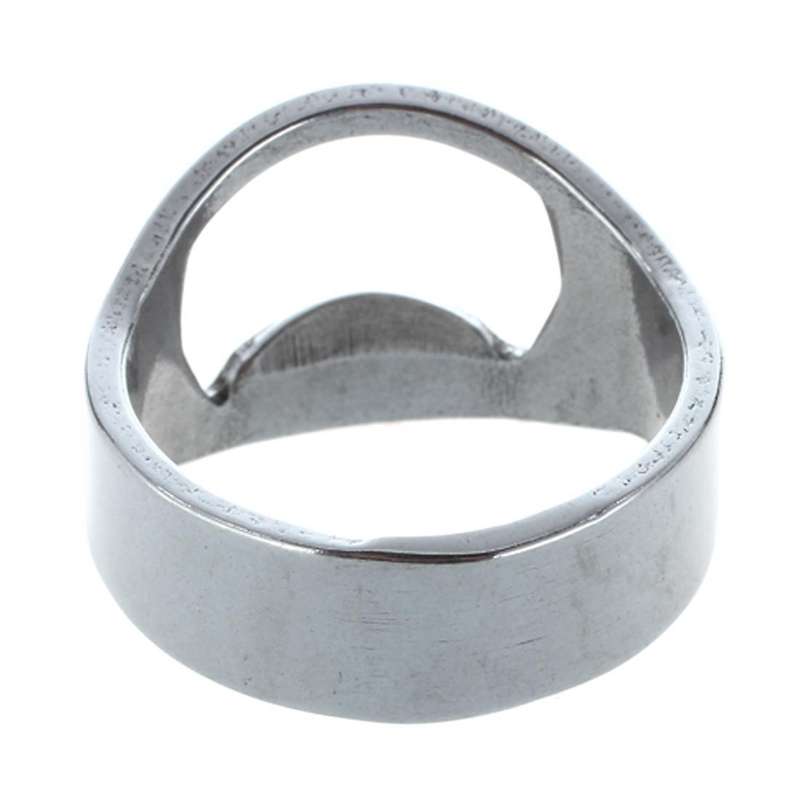 5x Silver Stainless Steel Metal Finger Thumb Keyring Ring Beer Bottle Opener Bar