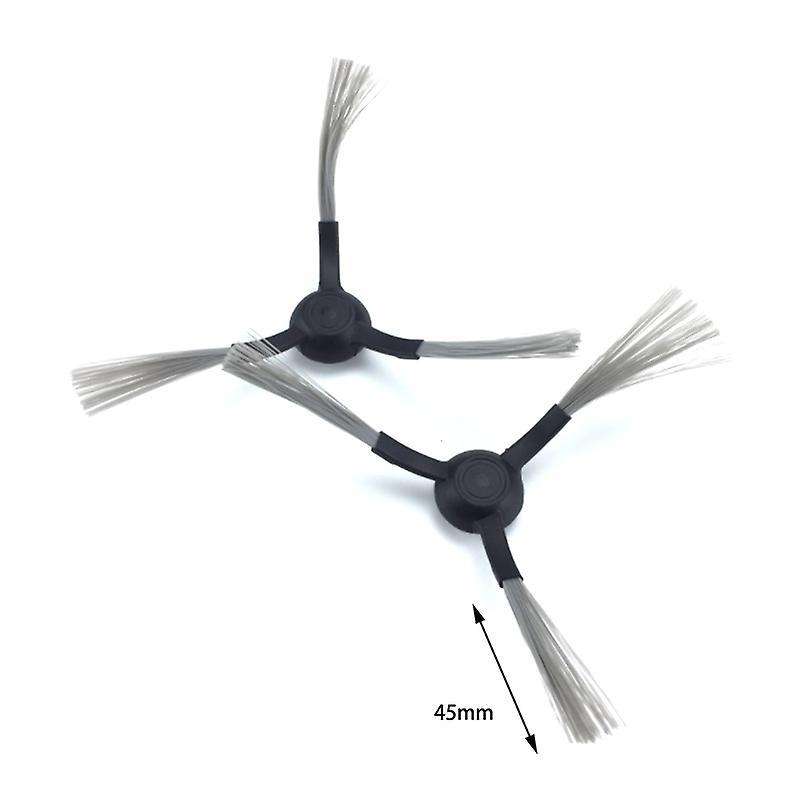 4pc for Xiaomi Mi Roborock 1c Side Brush Spare Parts Black Side Brush