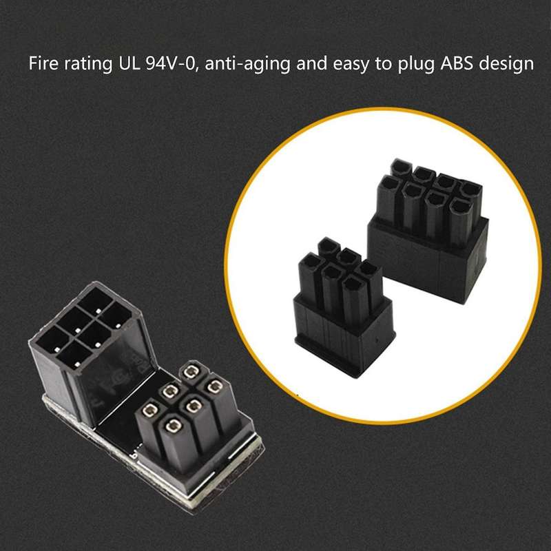 8 Pin Graphics Card Power Supply Adapter for Desktops Graphics Card