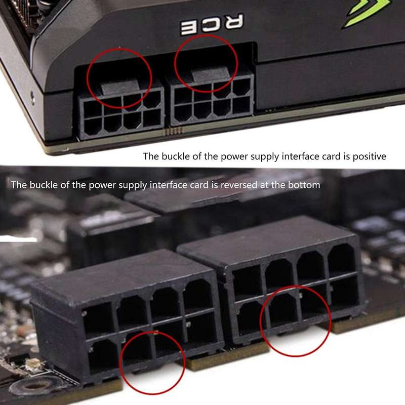 8 Pin Graphics Card Power Supply Adapter for Desktops Graphics Card