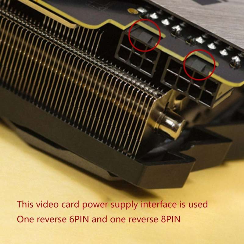8 Pin Graphics Card Power Supply Adapter for Desktops Graphics Card