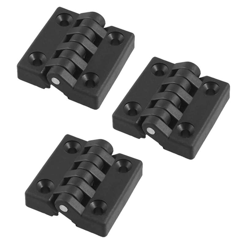 3x Hinge for Barrier, Ball Bearing, Plastic, Robust, 40 X 40 Mm
