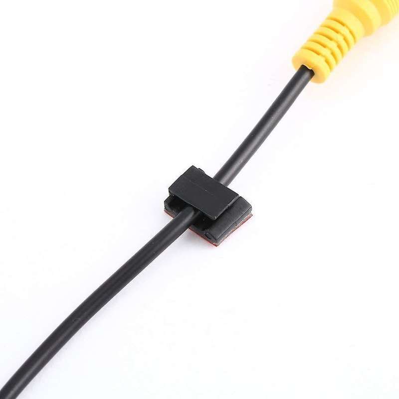 100 Pcs Adhesive Cable Clips Wire Clamps Organizer Cord Tie Holder