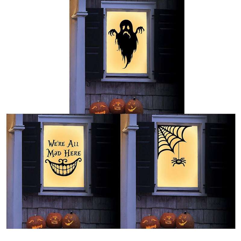5pcs Halloween Decorations 3d Pvc Halloween Party Diy Decor Bar Room
