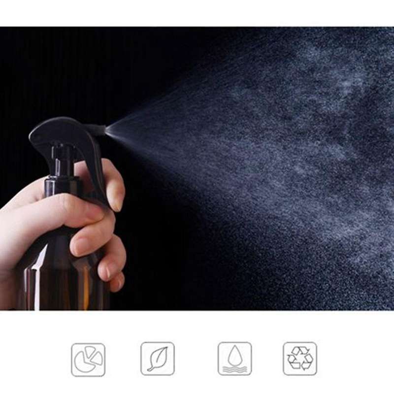 2 Pcs 300 Ml Empty Amber Plastic Spray Bottles for Essential Oils