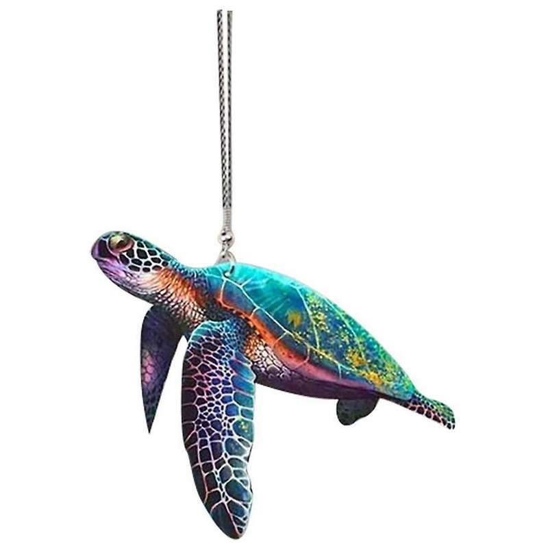 Sea Turtle Mom with Baby Ornament, Car Ornament, Home Ornament, B
