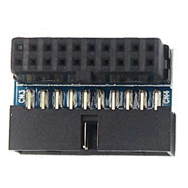 Black Usb 3.0 20pin Male to Female L Turn Right Angle Power Adapter