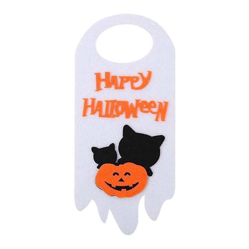 Halloween Felt Door and Window Pendant Home Decoration Skull Tag