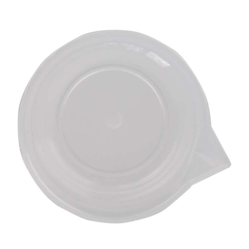 Clear White Plastic 100ml Measuring Cup Beaker for Lab Kitchen