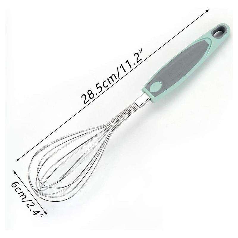 1pcs Mixing and Mixer,whisk Egg Beater Soft Grip for Kitchen,green