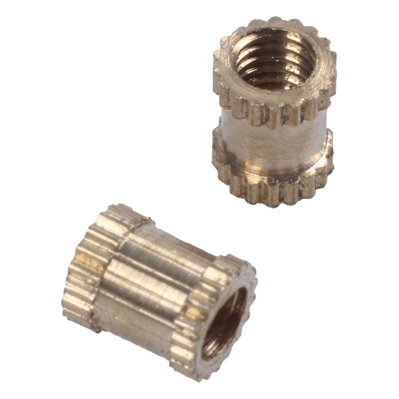 Injection Molding 3mm X 5mm X 4mm Fittings Knurl Thread Inserts 50pcs