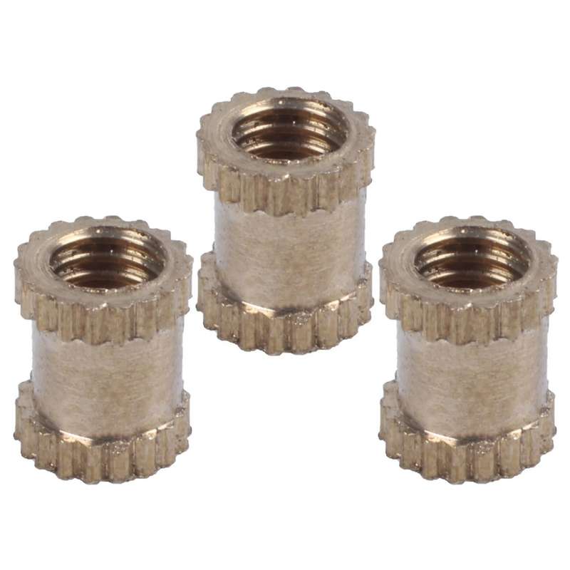 Injection Molding 3mm X 5mm X 4mm Fittings Knurl Thread Inserts 50pcs