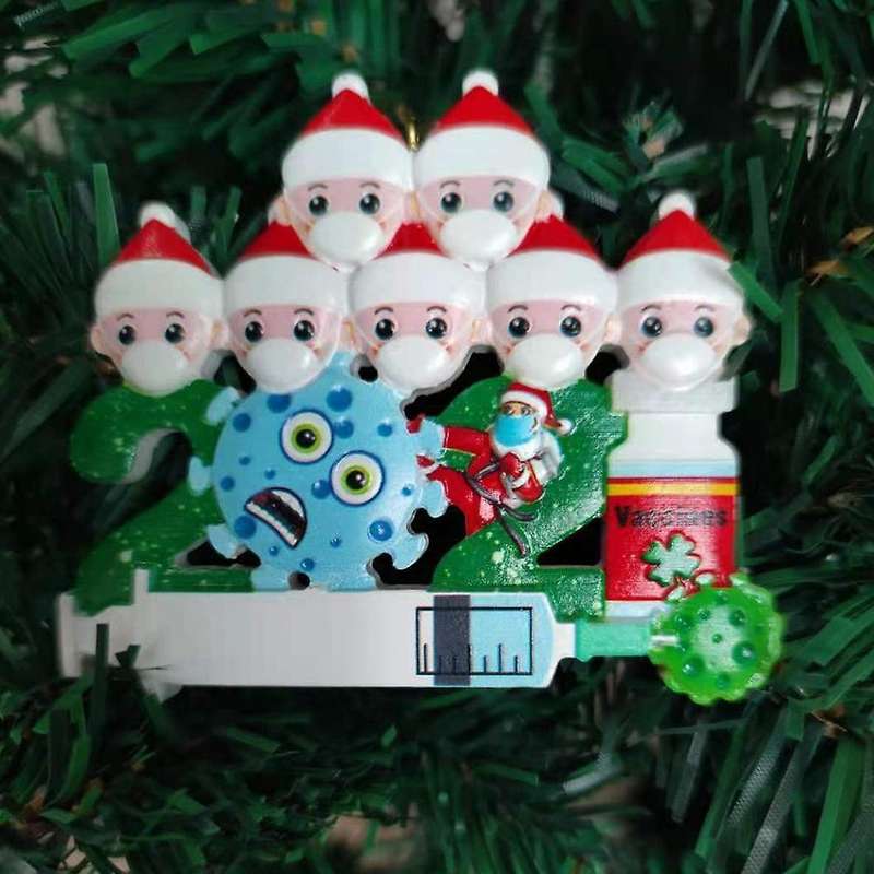 Christmas Tree Pendant Survivors Masks Snowman Crafts (family Of 1)