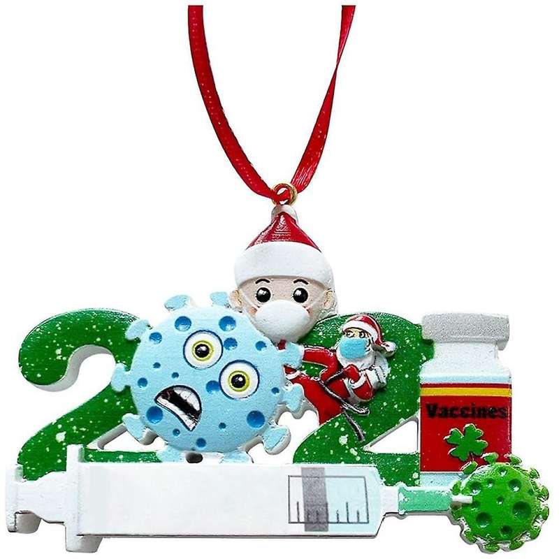 Christmas Tree Pendant Survivors Masks Snowman Crafts (family Of 1)