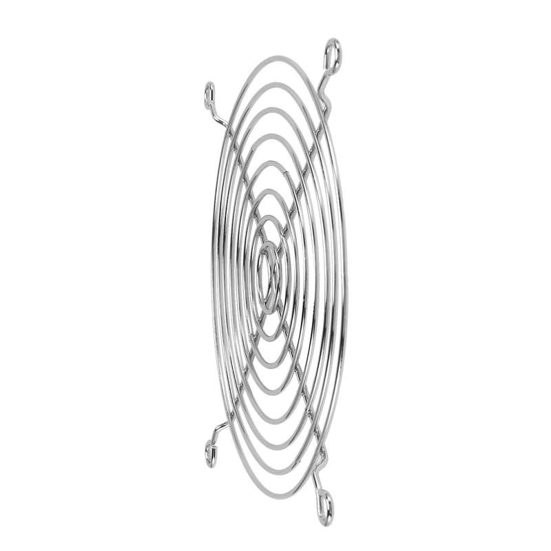 Pc Dc Fan Grill Protector Metal Finger Guard 120mm 12cm Silver Tone