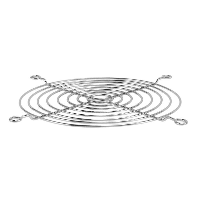 Pc Dc Fan Grill Protector Metal Finger Guard 120mm 12cm Silver Tone