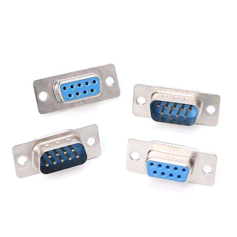 5pairs 10pcs Db9 Male and Female Solder Serial Port Plug Connectors