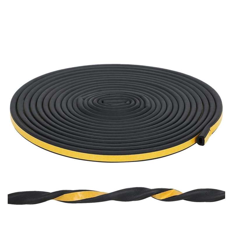 Sealing Strip 5m Black D Shaped Door Seal Strip for Door and Window