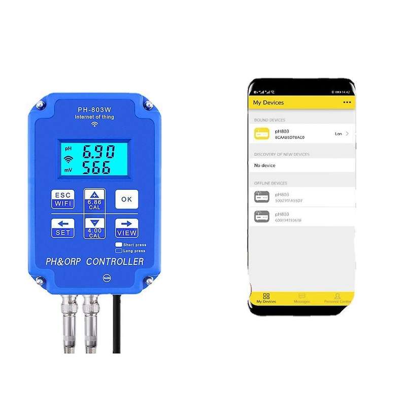 Digital Meter Ph-803w Orp/ph Meter Controller Online Monitor Eu Plug